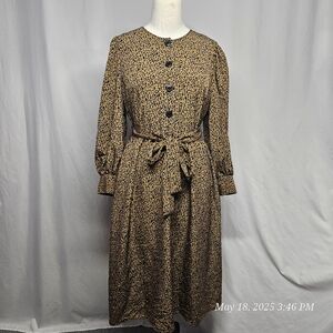 Who What Wear Brown Tweed Belted Coat